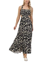 Frye Women's Smocked Cutout Maxi Dress