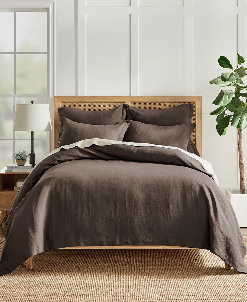 Levtex Washed Linen Solid Duvet Cover