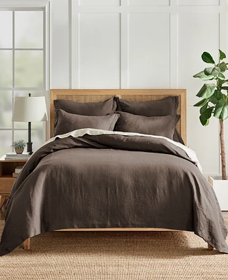 Levtex Washed Linen Solid Duvet Cover