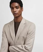 Mango Men's Stretch Fabric Slim-Fit Suit Blazer