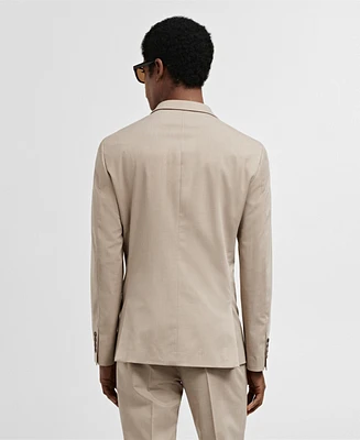 Mango Men's Super Slim-Fit Stretch Fabric Suit Blazer