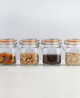 Kilner Set of 3 Square Clip Top Jars