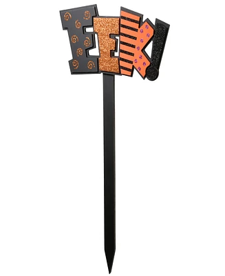 National Tree Company 18" Eek Garden Stake Outdoor Decoration, Halloween Collection