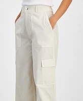 Calvin Klein Jeans Women's Cotton High-Rise Cargo Pants