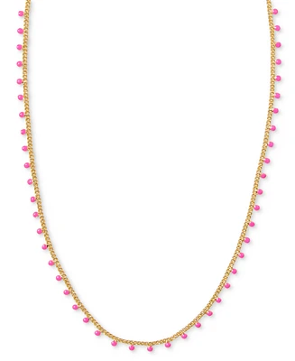 Kendra Scott 14k Gold-Plated Color Bead 19" Adjustable Strand Necklace