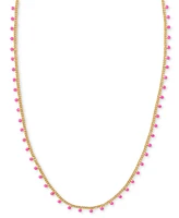 Kendra Scott 14k Gold-Plated Color Bead 19" Adjustable Strand Necklace