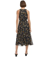 Tommy Hilfiger Women's Floral-Print Halter Midi Dress