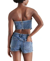 Steve Madden Women's Suri Strapless Denim Top