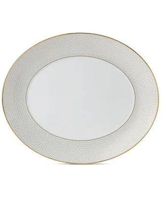 Wedgwood Gio Gold Oval Serving Platter 13"