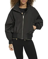 Karl Lagerfeld Women's Dropped Shoulder Bomber Jacket