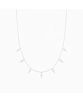 Bearfruit Jewelry Sterling Silver Brianna Cross Necklace, 15"-16"