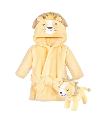 Hudson Baby Plush Bathrobe and Toy Set