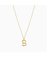 Bearfruit Jewelry Textured Initial Letter Necklace