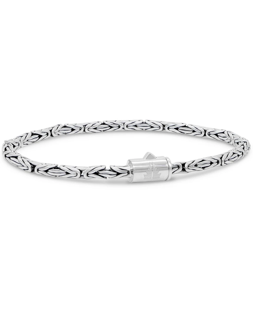 Devata Borobudur Round 3mm Chain Bracelet Sterling Silver