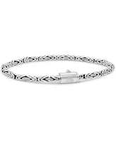 Devata Borobudur Round 3mm Chain Bracelet Sterling Silver