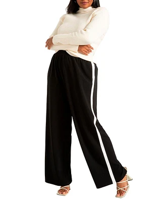 Eloquii Plus Track Pant With Side Stripe