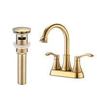 Streamdale Furniture 4 Inches Centerset Bathroom Faucet 360 Swivel Spout, With Pop Up Drain