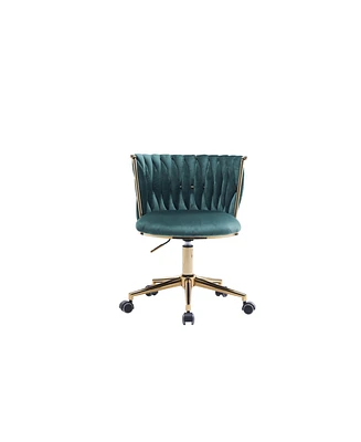 Simplie Fun Ergonomic Swivel Desk Chair, Emerald