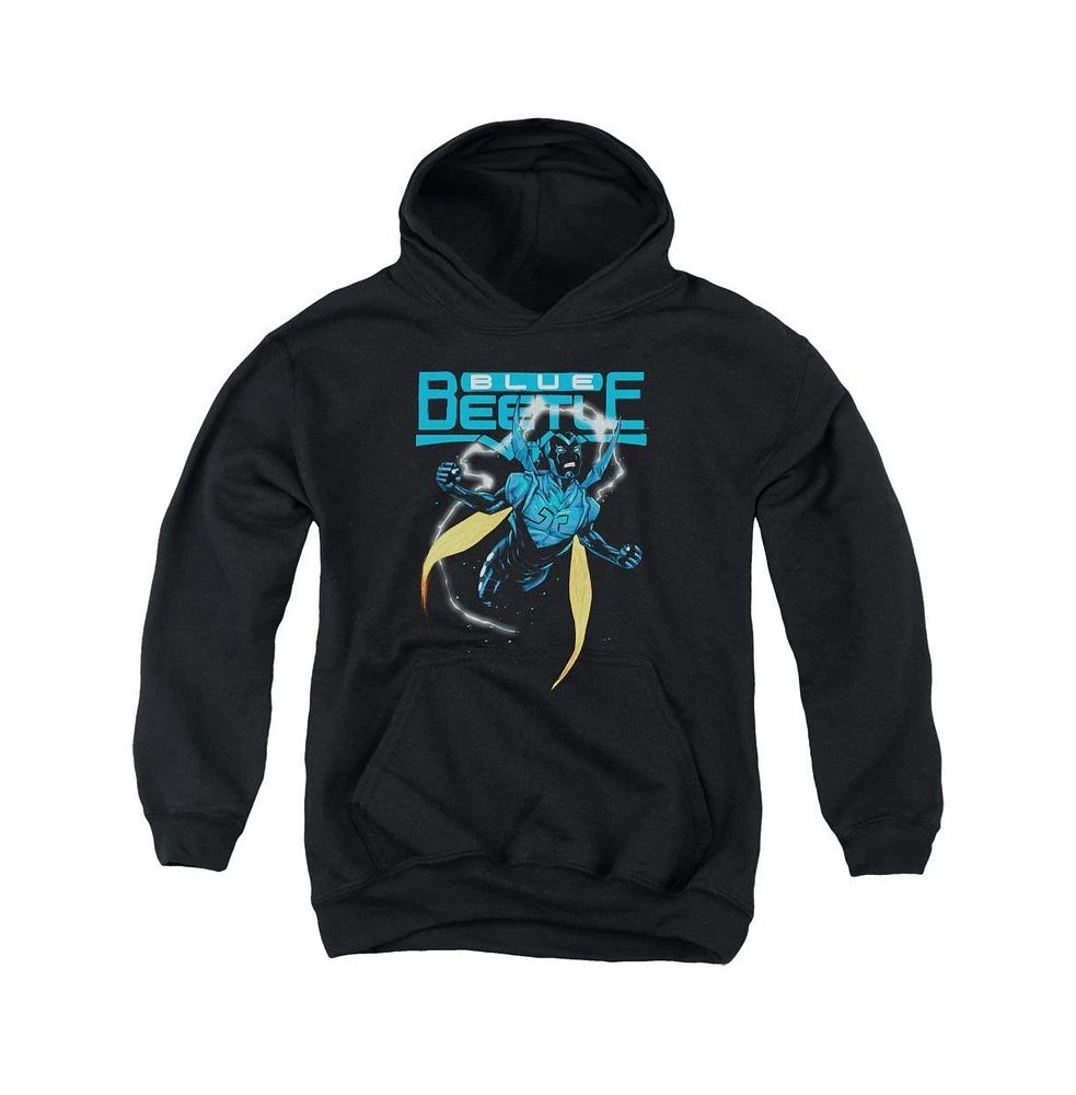 Justice League Boys of America Youth Blue Beetle Pull Over Hoodie / Hooded Sweatshirt