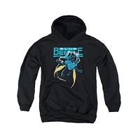 Justice League Boys of America Youth Blue Beetle Pull Over Hoodie / Hooded Sweatshirt