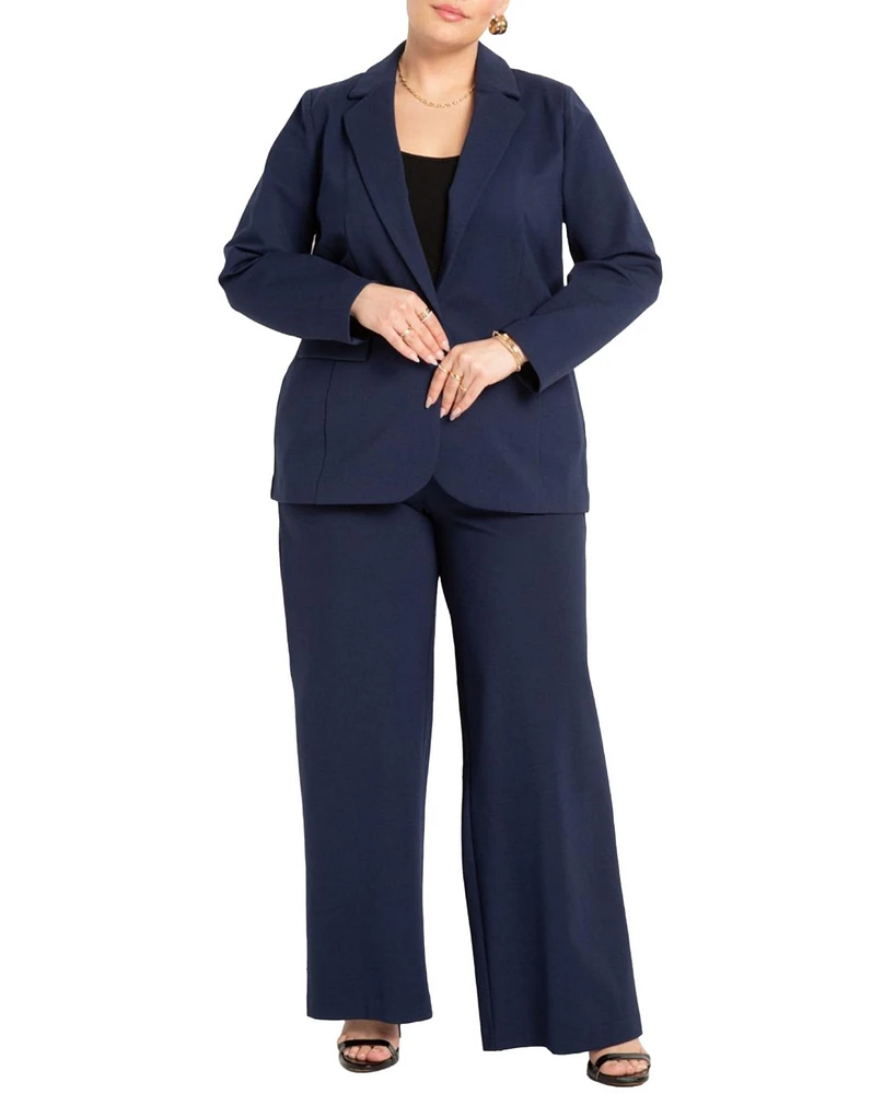 Eloquii Plus The Ultimate Wide Leg Stretch Work Pant