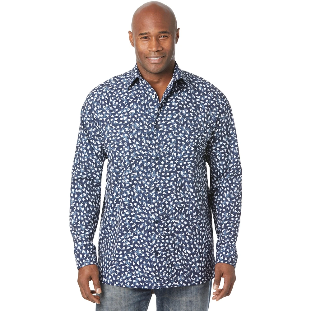 KingSize Men's Big & Tall Performance Woven Button Down