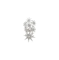 Sohi Women's Silver Celestial Cocktail Ring