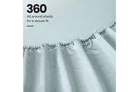 Superior Egyptian Cotton 1000 Thread Count Solid Sheet Set, Olympic Queen