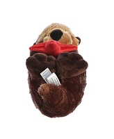 Aurora Medium Cali Otter Flopsie Adorable Plush Toy Brown 12"