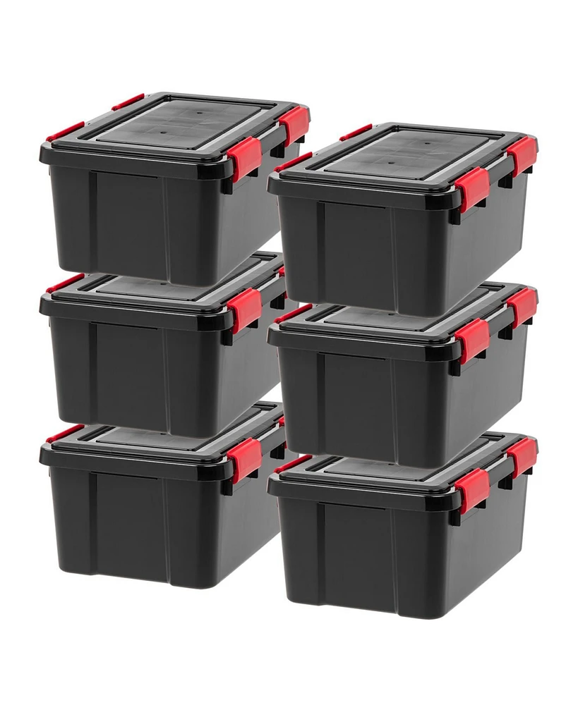 Iris Usa Qt Storage Box with Gasket Seal Lid, Pack - Bpa-Free