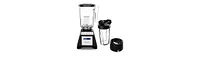 Blendtec Total Classic Original Blender - WildSide+ Jar and Go Travel Bottle (34 oz) Bundle - Professional-Grade Power - 6 Pre-programmed Cycles