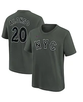 Nike Youth Pete Alonso Charcoal New York Mets 2024 City Connect Name Number T-Shirt