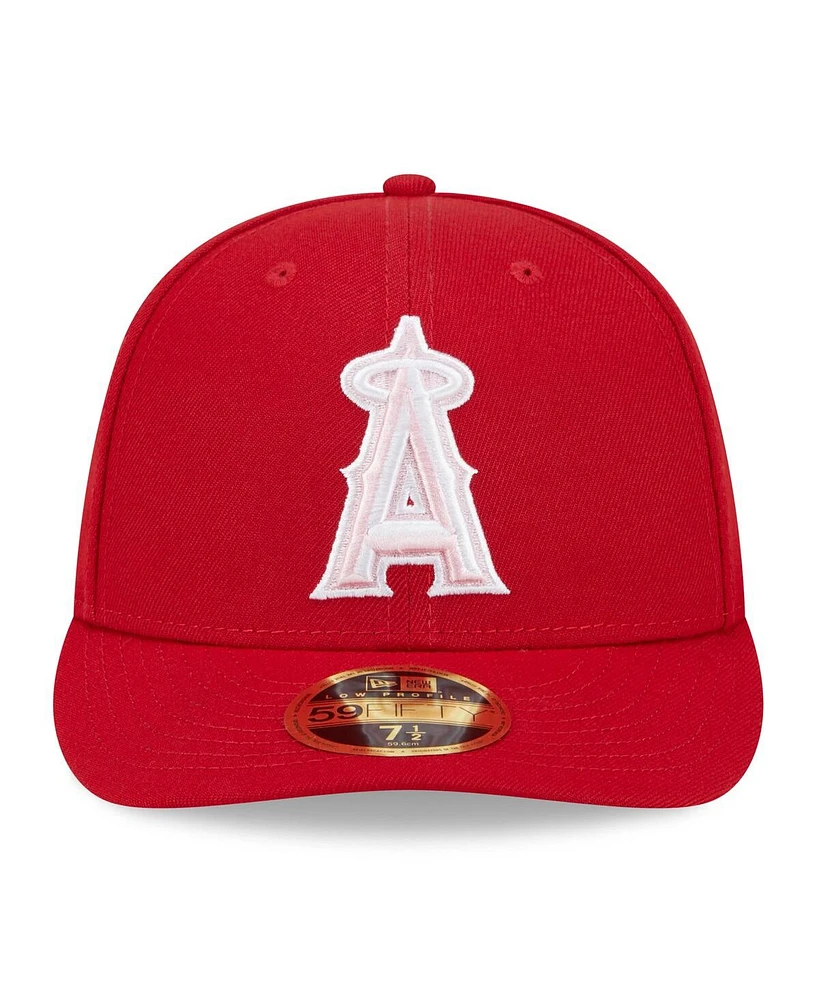 New Era Men's Red Los Angeles Angels 2024 Mother's Day Low Profile 59FIFTY Fitted Hat