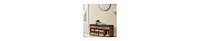 Slickblue Storage Bench With Cushion, Shoe Bench With Padded Seat, 3 Compartments