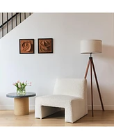 Brightech Eden 58" Led Traditional Tripod Floor Lamp with Fabric Drum Shade