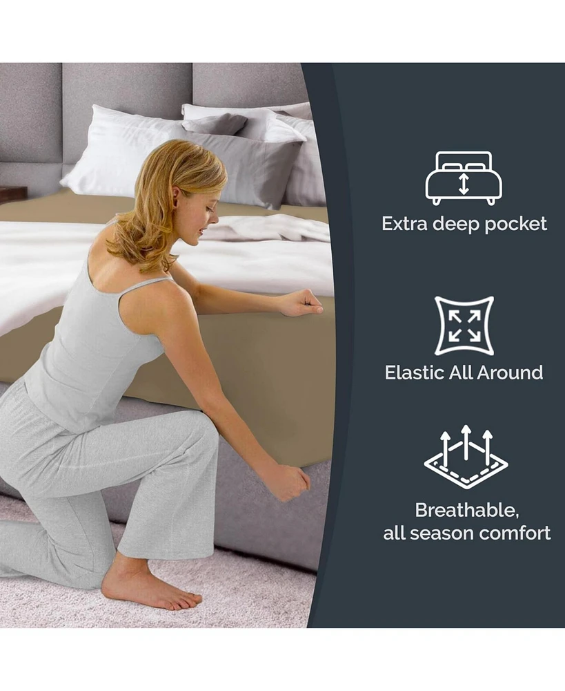 CGK Unlimited Deep Pocket Microfiber Sheet Set