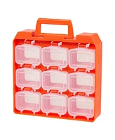 Iris 9 Compartment Utility Case, 1 Pack, Orange