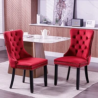 Streamdale Furniture Classic Velvet Dining Chairs, High