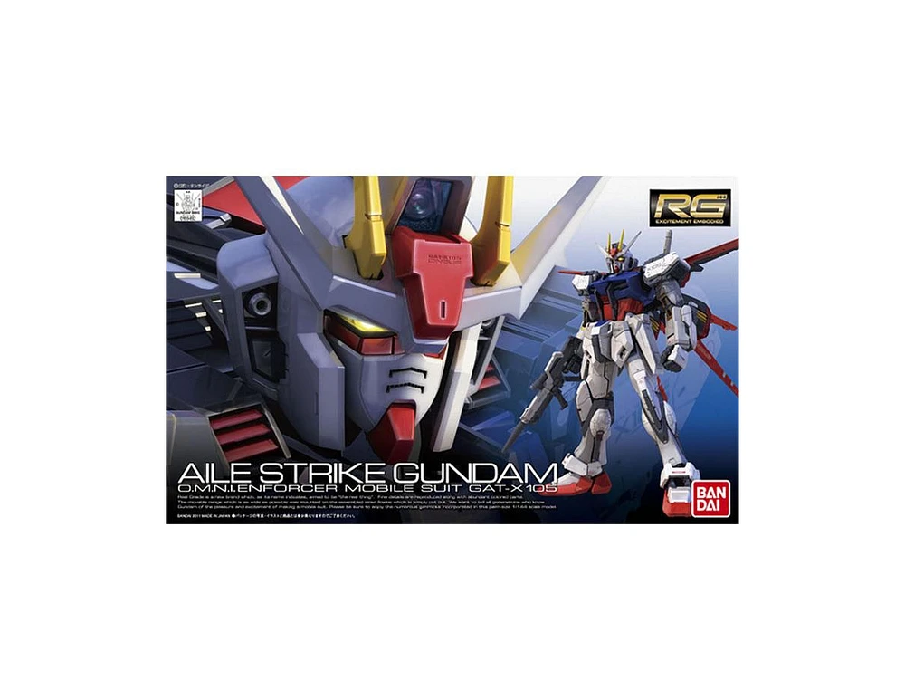 Bandai Gundam Seed Real Grade Gat-X105 Aile Strike Gundam Model Kit