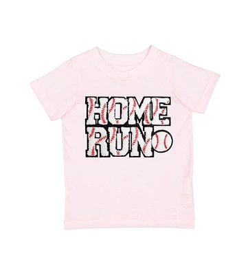 Sweet Wink Toddler Girls Home Run Patch Short Sleeve T-Shirt