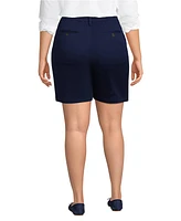 Lands' End Women's Plus Size Classic 7" Chino Shorts