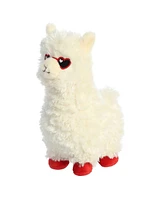 Aurora Medium Luvs-Ya Llama Valentine Heartwarming Plush Toy White 9.5"