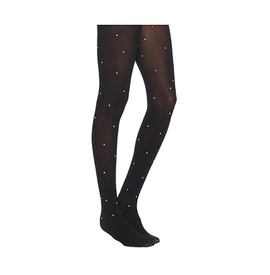 Stems Women's Crystal Sheer Tights