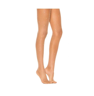 Stems Women's Crystal Sheer Tights