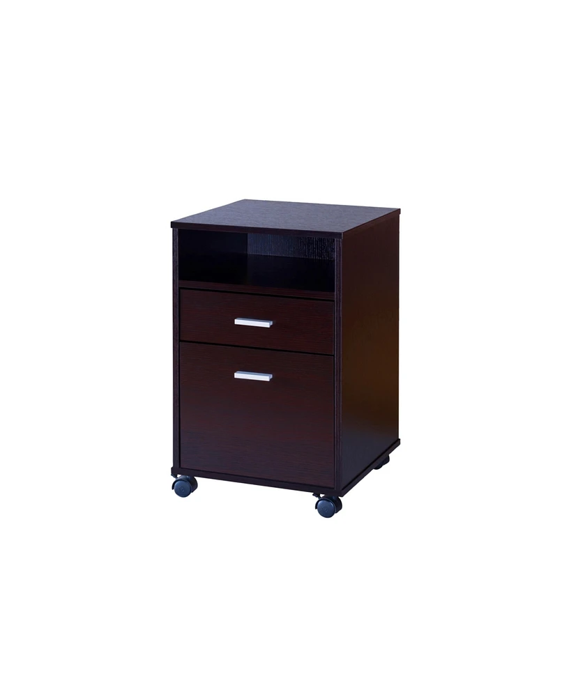 Simplie Fun File Cabinet Red Cocoa