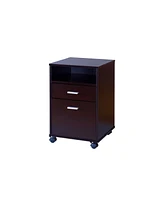 Simplie Fun File Cabinet Red Cocoa