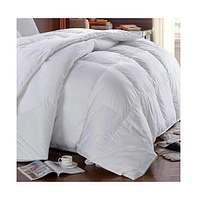 Egyptian Linens Egyptian Cotton Lightweight Down Comforter 650 Fill Power – Solid Sateen, King/California King