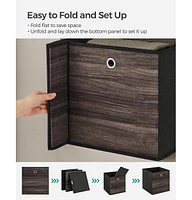 Slickblue Foldable Storage Organizer Boxes, Cubes, Set Of 6 Clothes Organizer, Toy Bins