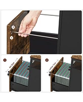 Slickblue Lockable File Cabinet for Secure Document Storage