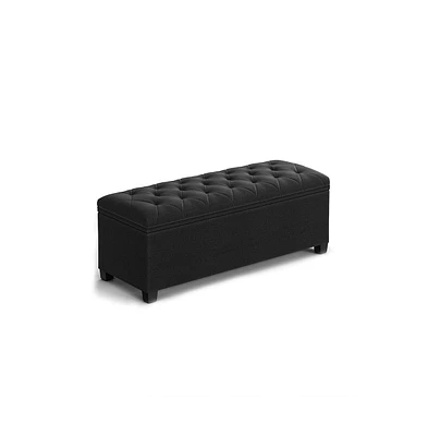 Slickblue Storage Ottoman Bench, Bench With Storage, For Entryway, Bedroom, Living Room